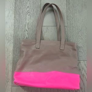 Freshly Picked Tan and Pink Tote Bag